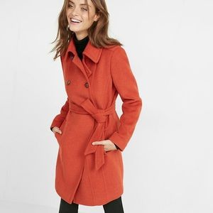 Orange Express Trench Coat